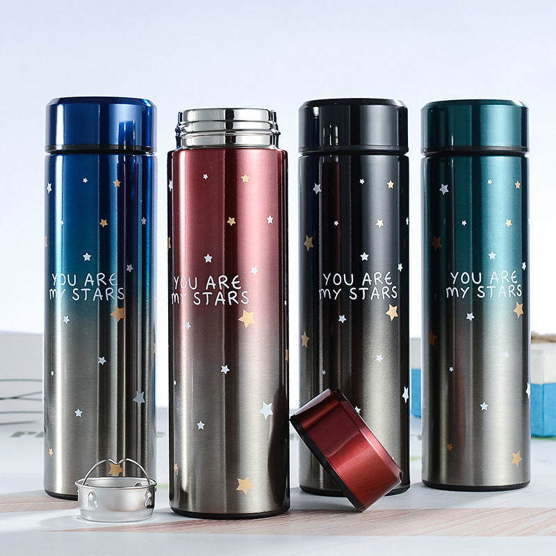 LED Large Capacity Stainless Steel Thermos Temperature Display