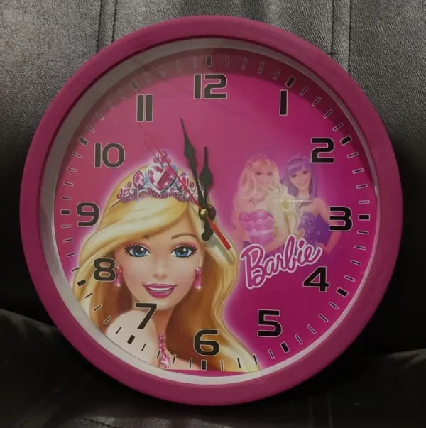 Barbie Cartoon Wall Clock For Kids - H&A Accessorize