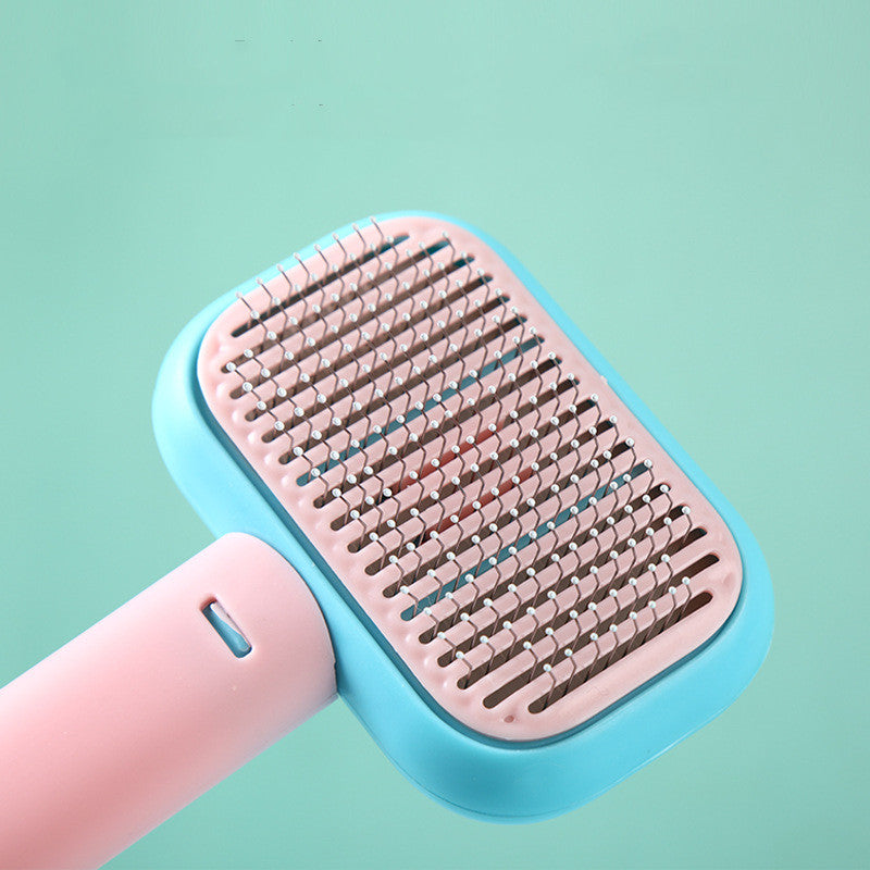 New Pet Cat Dog Hair Brush Hair Massage Comb Open-Knot Brush Grooming Cleaning Tool Stainless Steel Comb - H&A Accessorize
