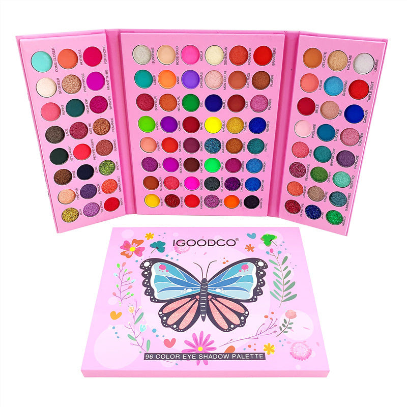 Igoodco 96 Color Long Lasting Glitter Eyeshadow Palette - H&A Accessorize