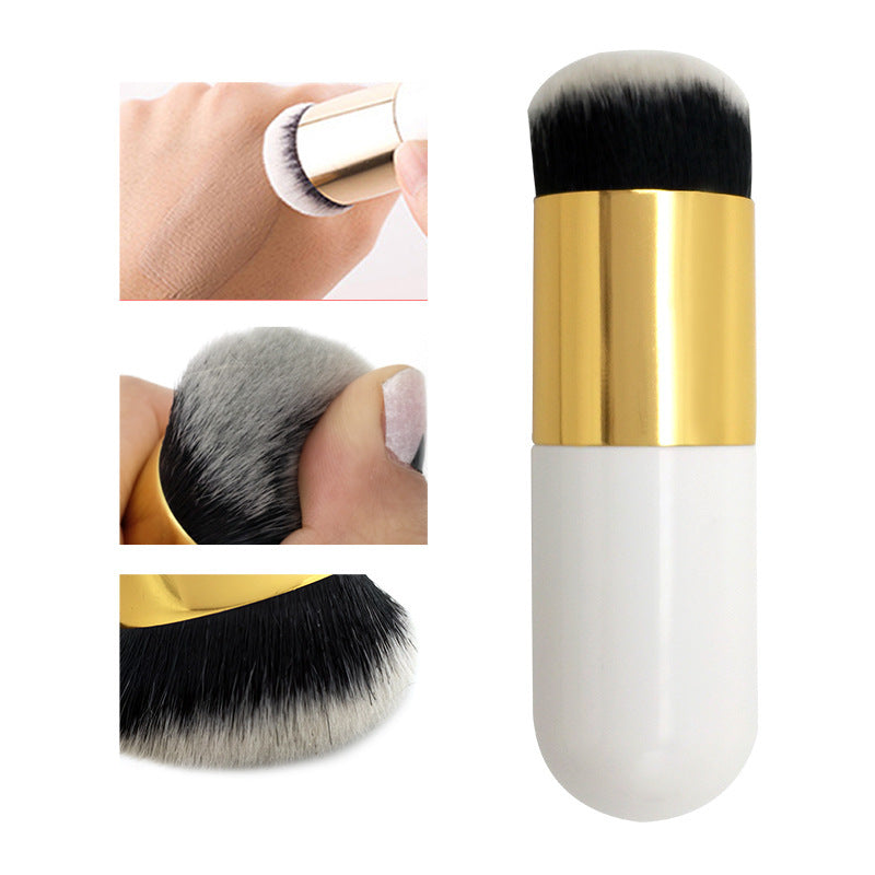 Chubby Pier Foundation Brush Flat Cream Makeup Brushes Professional Cosmetic Makeup Brush – 1 Pcs - H&A Accessorize
