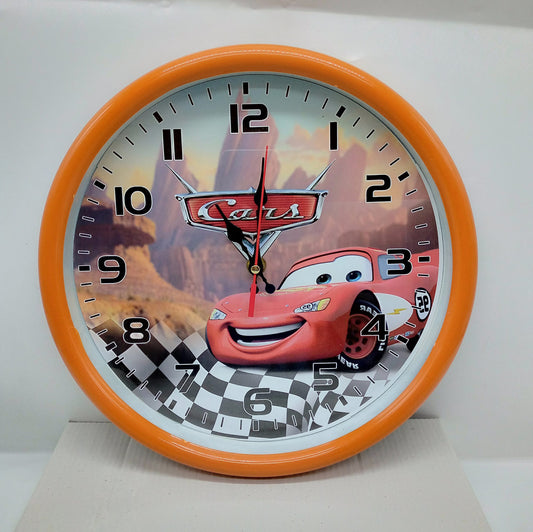 Cars 2 Lightning Mcqueen Wall Clock For Kids - H&A Accessorize