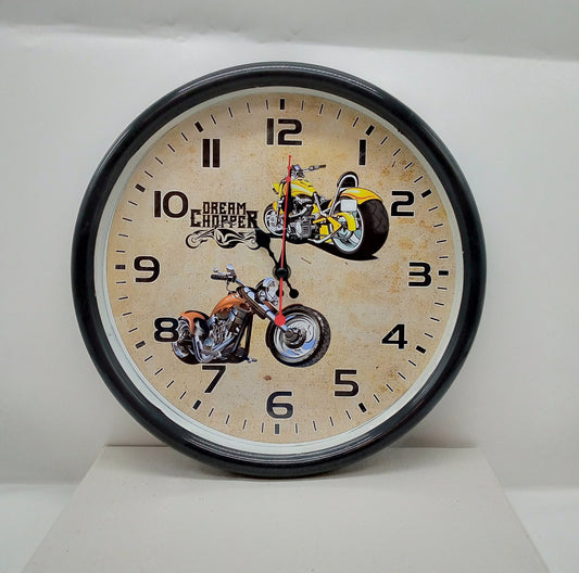 Chopper Bike Wall Clock For Kids - H&A Accessorize