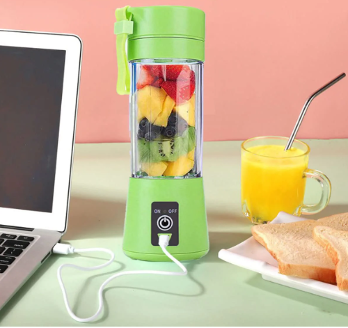 6 Blades USB Charger Portable Juice Blender Mixer Fruit Electric Smoothie Maker - H&A Accessorize
