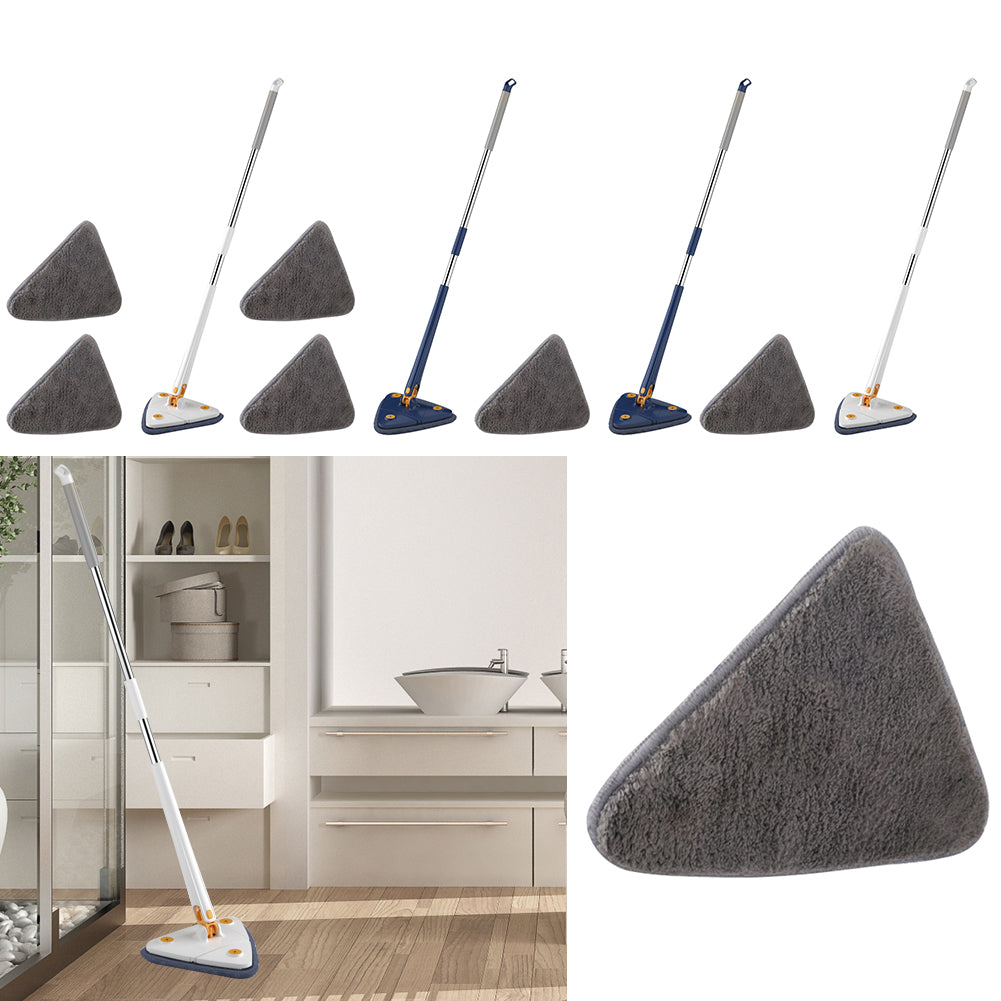 Adjustable 360 Degree Rotatable Butterfly Triangle Cleaning Mop - H&A Accessorize
