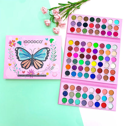 Igoodco 96 Color Long Lasting Glitter Eyeshadow Palette - H&A Accessorize