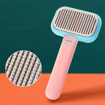 New Pet Cat Dog Hair Brush Hair Massage Comb Open-Knot Brush Grooming Cleaning Tool Stainless Steel Comb - H&A Accessorize